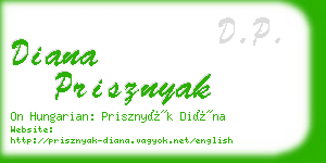 diana prisznyak business card